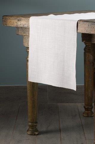 Jute White table runner